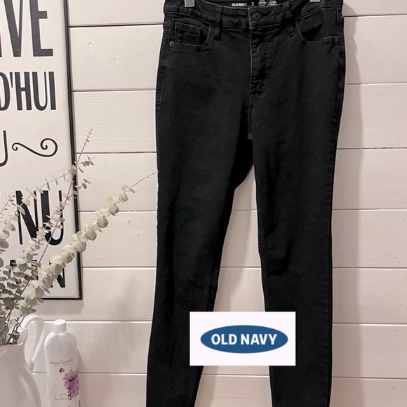 Old Navy black jeans size  10 tall - Picture 2 of 6